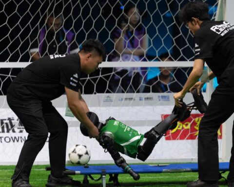 China Robot Football Match