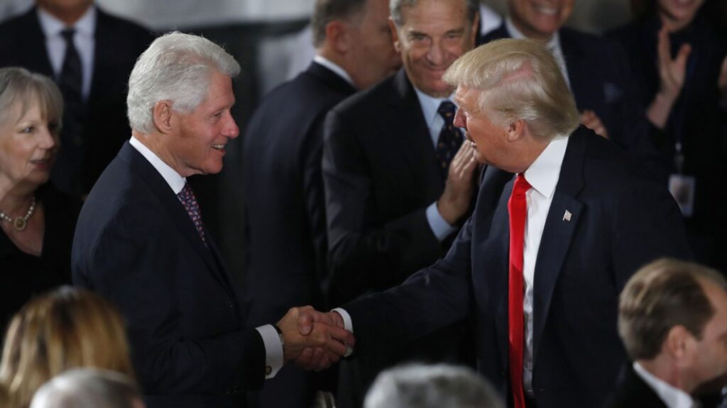 Donald Trump and Bill Clinton