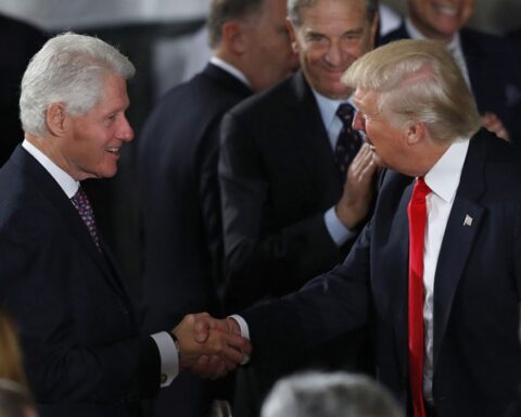 Donald Trump and Bill Clinton