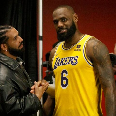 Drake with LeBron James