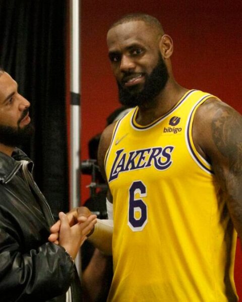 Drake with LeBron James