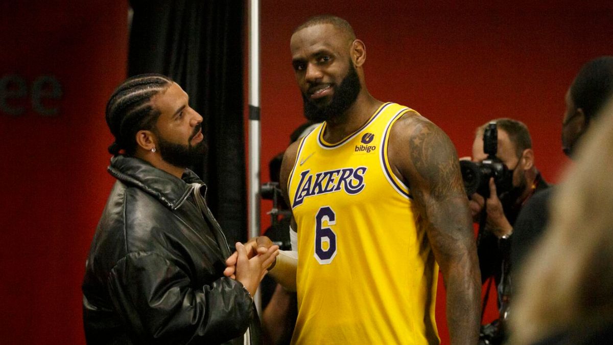 Drake with LeBron James