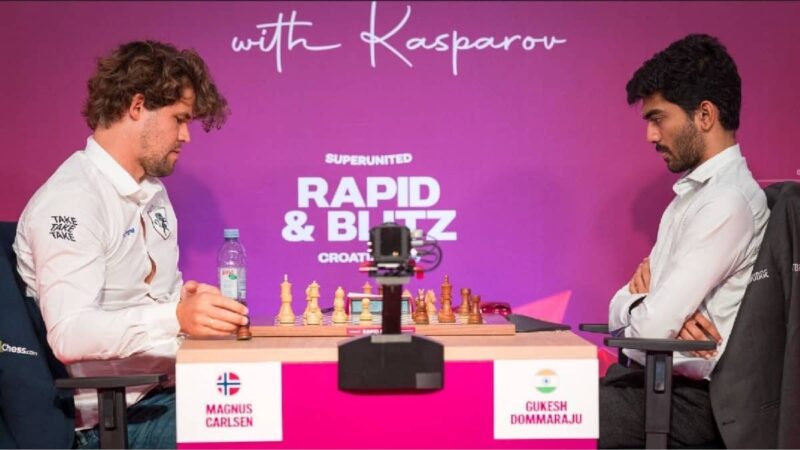 Gukesh Beats Magnus Carlsen Again, Takes Lead in Grand Chess Tour