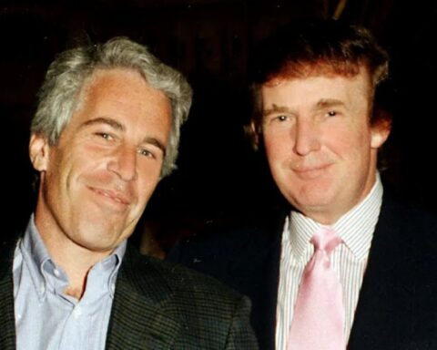 Jeffrey Epstein with Donald Trump