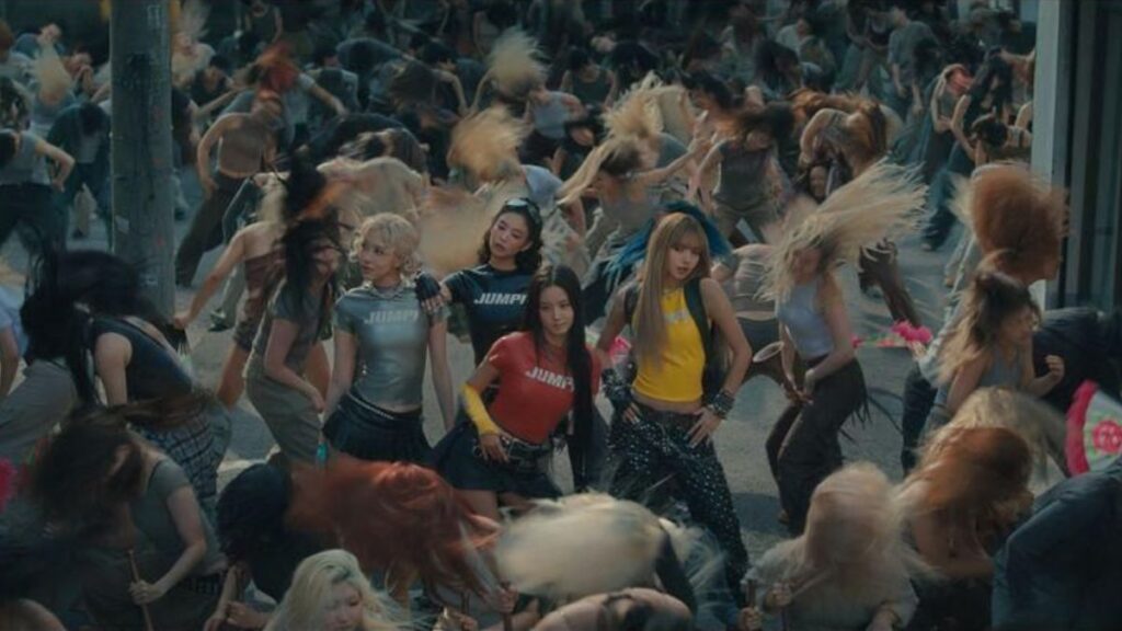 K-pop girl group BLACKPINK stars in its JUMP music video.