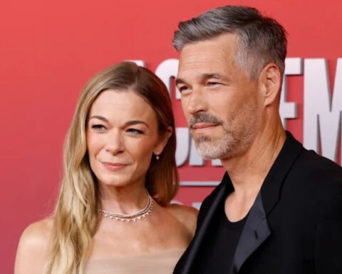 LeAnn Rimes and Eddie Cibrian attend the 2025 Academy of Country Music Awards at Omni Frisco Hotel at The Star on May 08, 2025 in Frisco