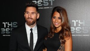 Lionel Messi with his wife Antonela Roccuzzo