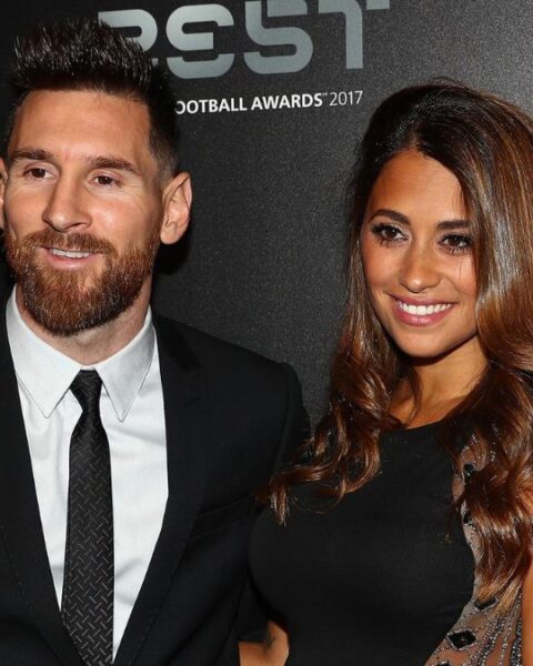 Lionel Messi with his wife Antonela Roccuzzo