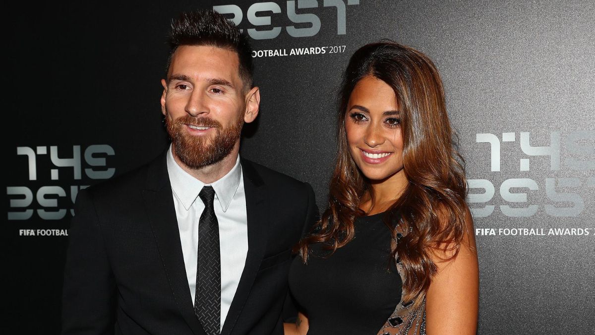 Lionel Messi with his wife Antonela Roccuzzo