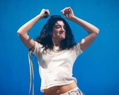 Lorde performs during day three of Glastonbury festival 2025 at Worthy Farm, Pilton on June 27, 2025 in Glastonbury, England