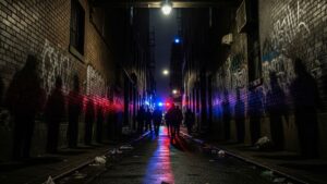 Night Alley Police Activity