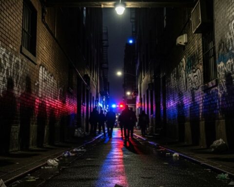 Night Alley Police Activity