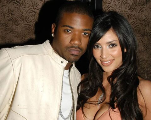 Ray J with Kim Kardashian