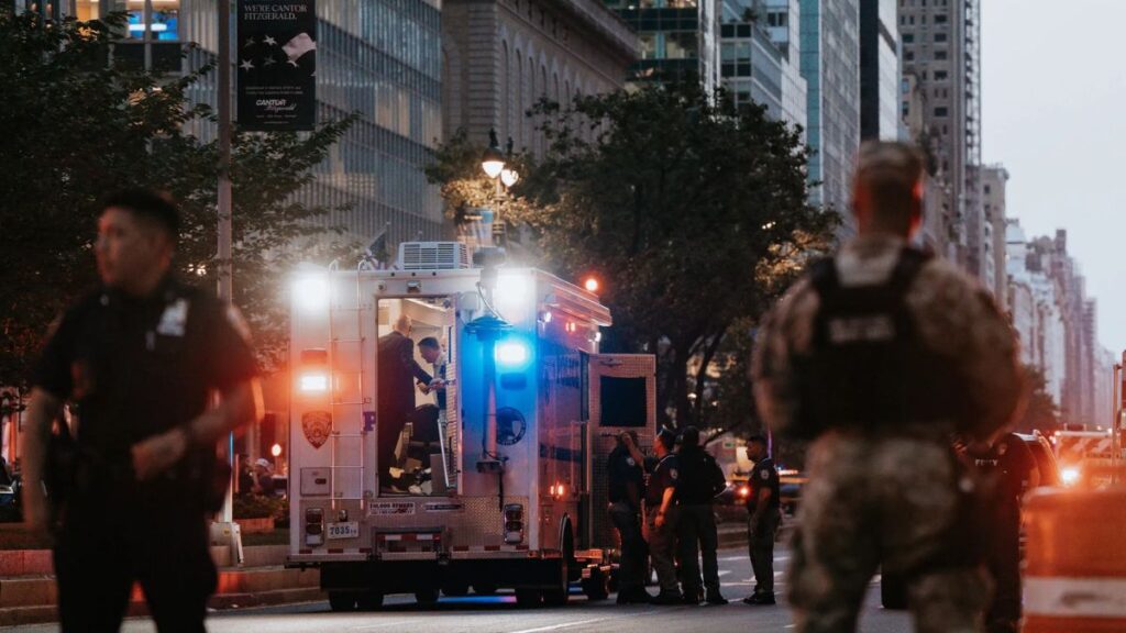 Several streets in Midtown were blocked off in the aftermath of the rampage.