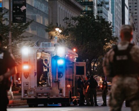 Several streets in Midtown were blocked off in the aftermath of the rampage.