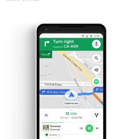 Spotify Playback Controls in Google Maps