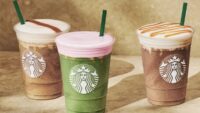 Starbucks Limited-Time Brown Sugar, Strawberry Matcha, and Salted Caramel Mocha Strato Drinks