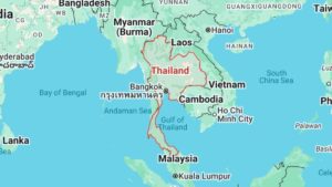 Thailand and Cambodia in Map