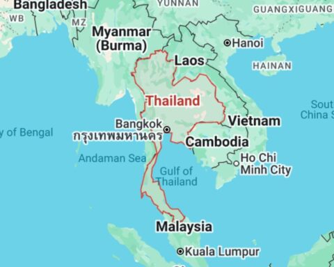 Thailand and Cambodia in Map