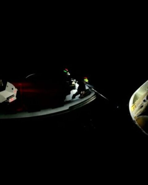 The SpaceX Crew Dragon capsule Grace splashed down in the Pacific Ocean off the coast of California at 532 a.m. EDT (0932 GMT; locally, 232 a.m. PDT).