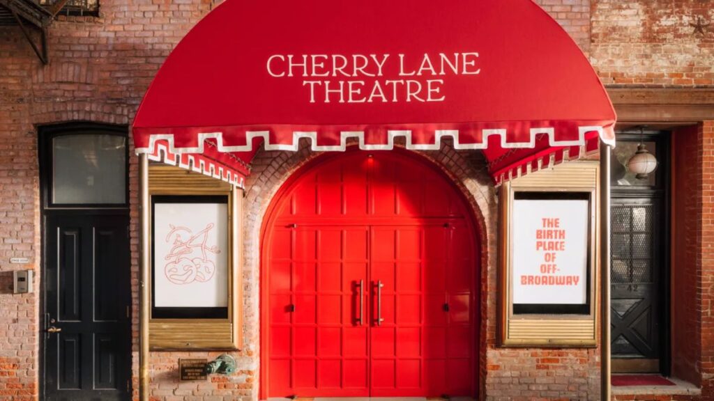 The exterior of Cherry Lane Theatre in the West Village.