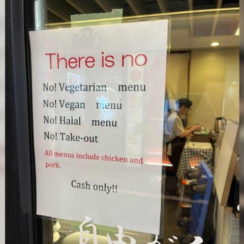 Tokyo Restaurant Refuses Vegan and Halal Meals, Sparks Backlash