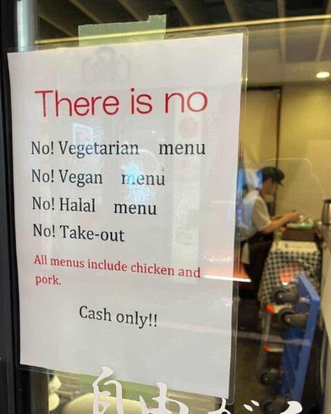 Tokyo Restaurant Refuses Vegan and Halal Meals, Sparks Backlash