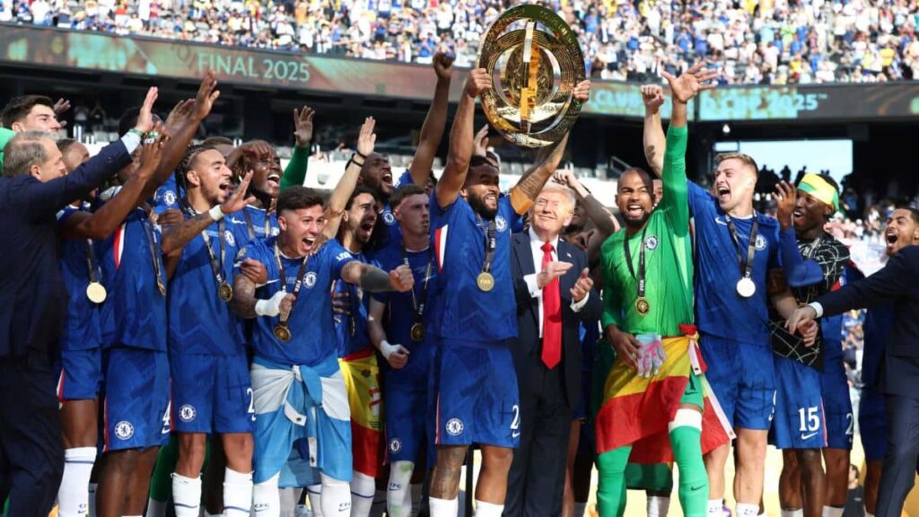 Trump at Club World Cup Final Crashing Chelsea Celebration