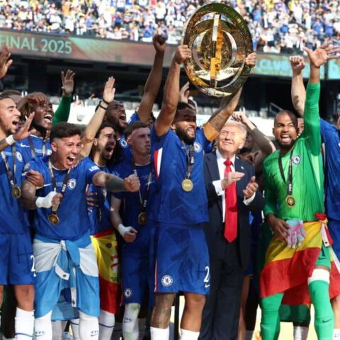 Trump at Club World Cup Final Crashing Chelsea Celebration