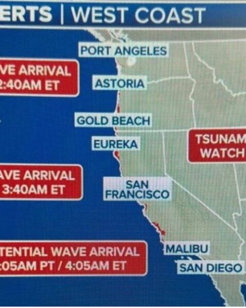 USA Tsunami Alert July 30, 2025
