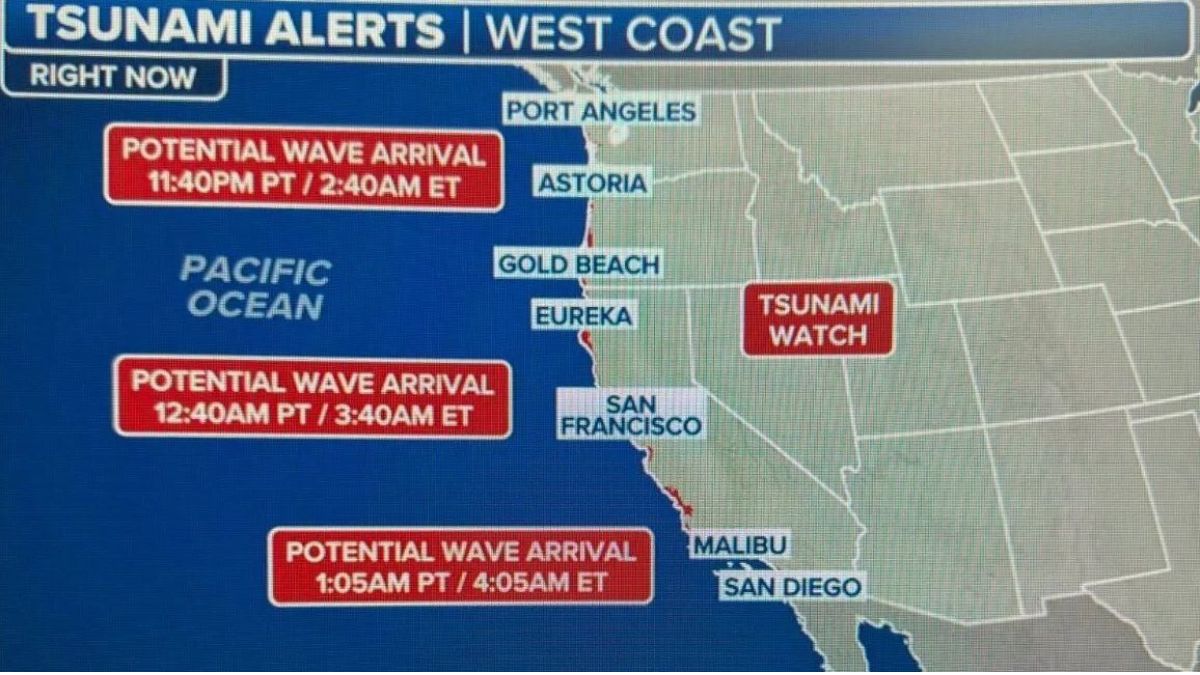 USA Tsunami Alert July 30, 2025
