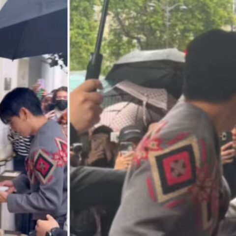 V accepted the sketch without signing it, making the fan feel seen and overjoyed