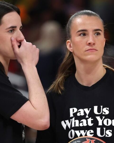 WNBA Players Wearing 'Pay Us' Tshirt