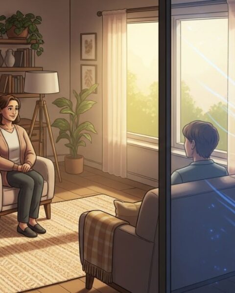 AI Overlooking Human Therapist