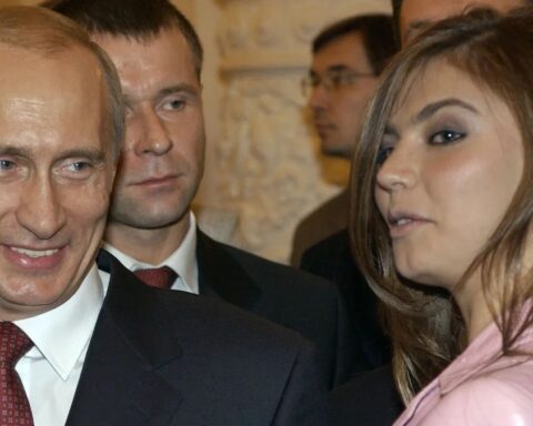 Alina Kabaeva with Vladimir Putin