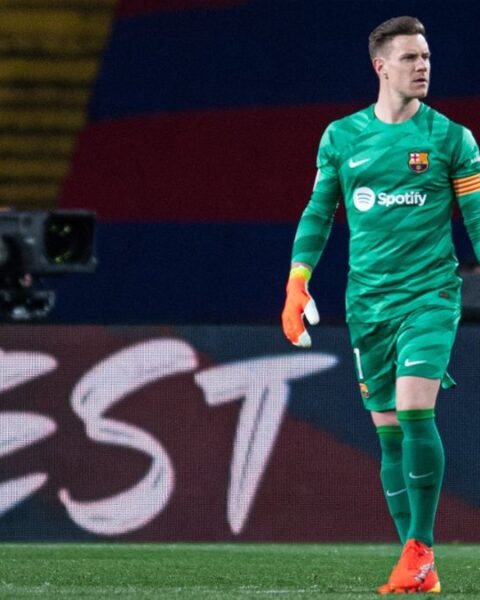 Barcelona goalkeeper & team captain Marc-André ter Stegen