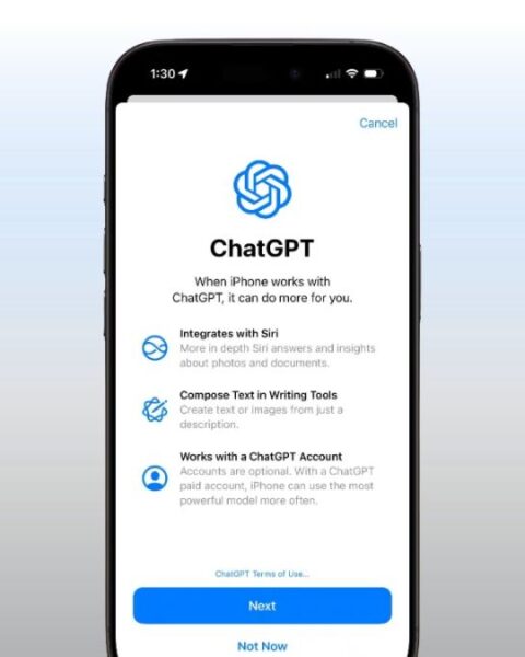 ChatGPT in iOS