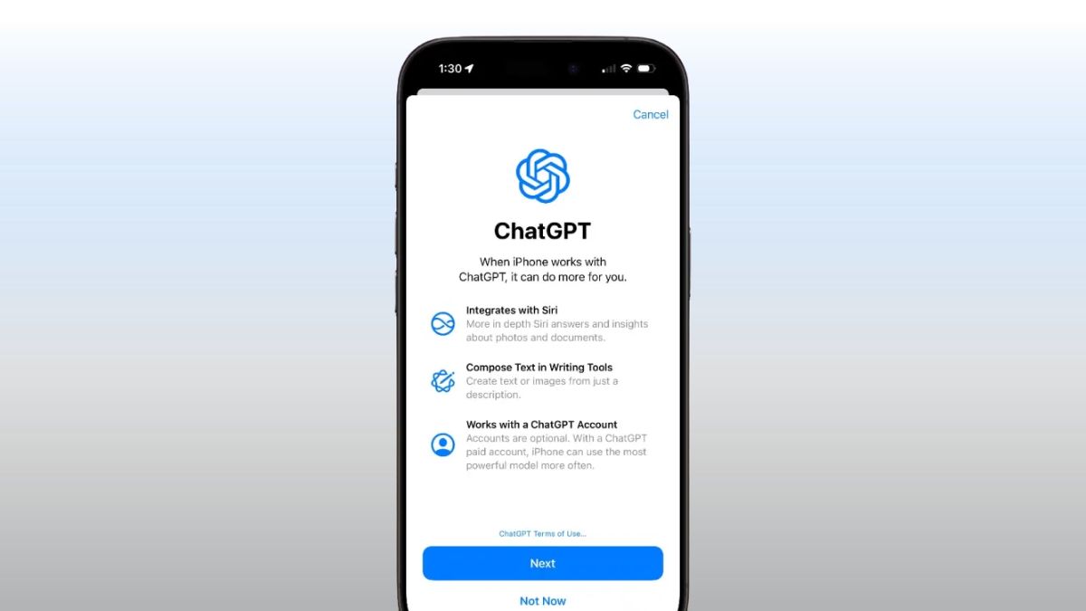ChatGPT in iOS