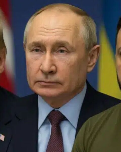 Donald Trump, Vladimir Putin, Volodymyr Zelensky