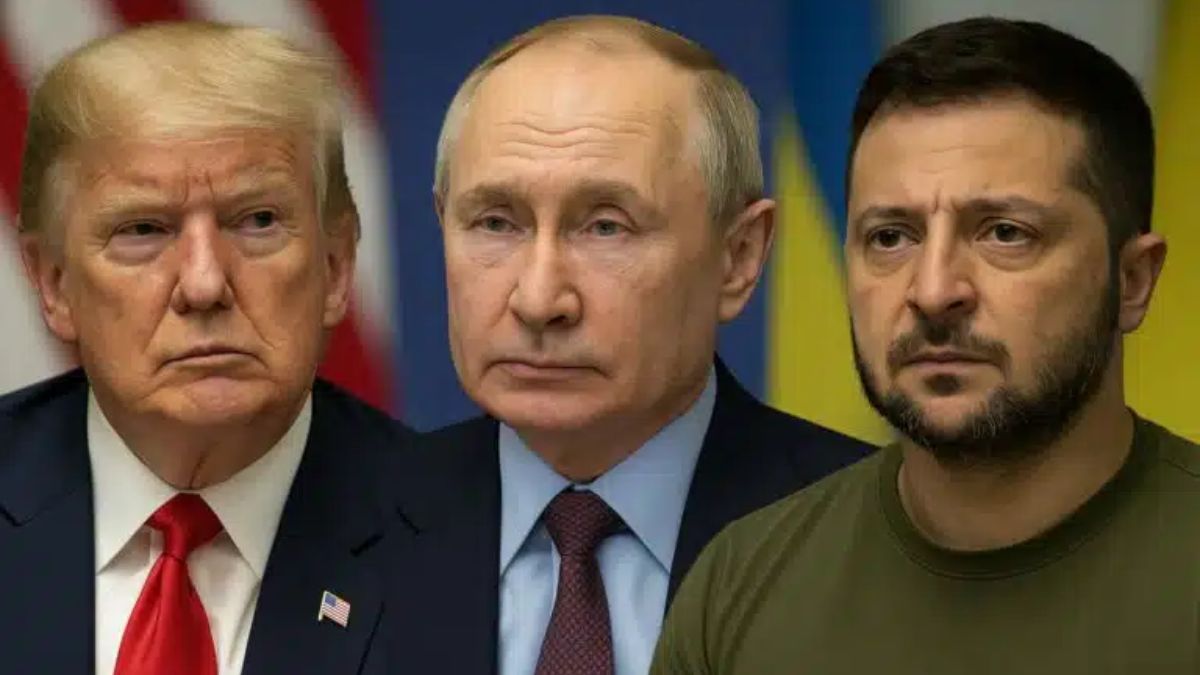 Donald Trump, Vladimir Putin, Volodymyr Zelensky