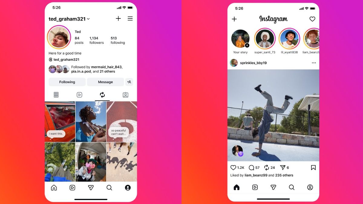Instagram Repost Feature