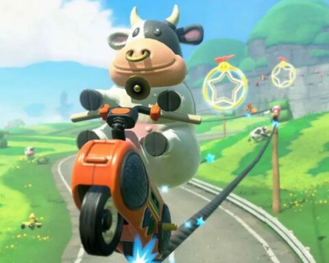 Mario Kart World Moo Moo Cow