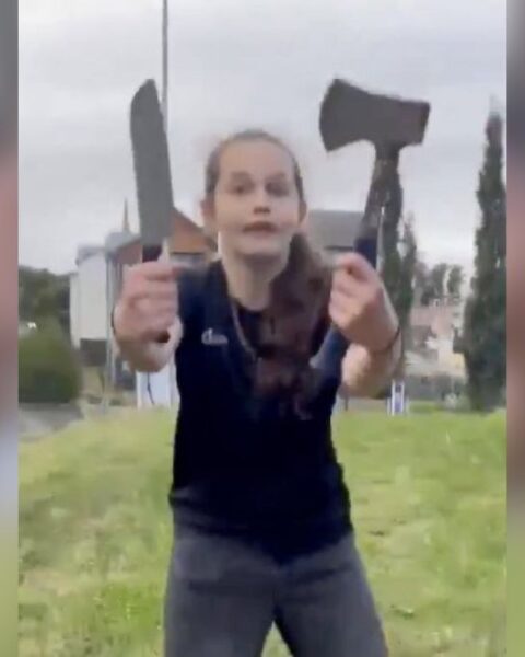 Police Charge 14-Year-Old Girl Seen Holding Axe and Knife in Dundee