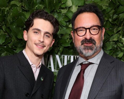Timothée Chalamet and James Mangold