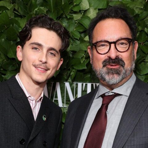 Timothée Chalamet and James Mangold