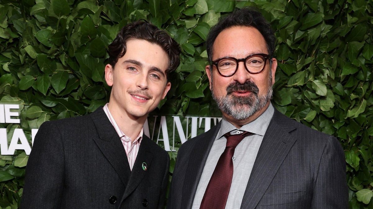 Timothée Chalamet and James Mangold