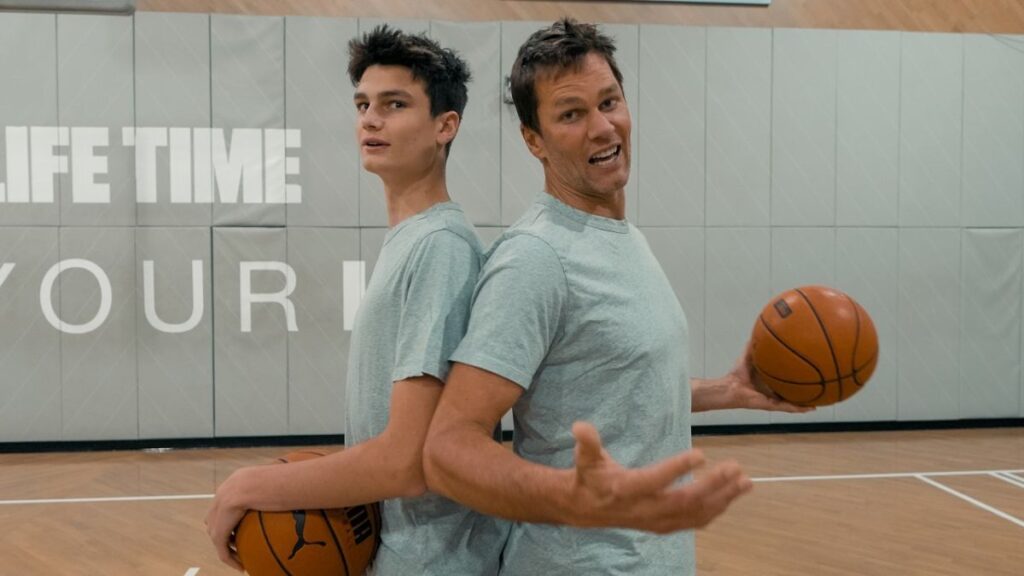 Tom Brady with his son Jack Brady