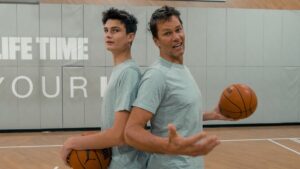 Tom Brady with his son Jack Brady