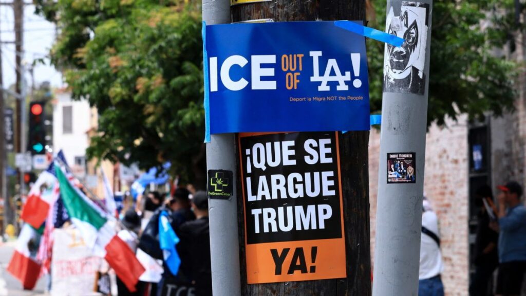 Anti-ICE Posters in LA