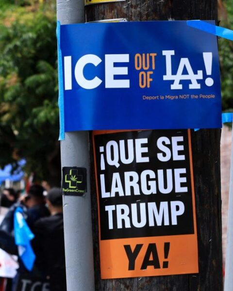 Anti-ICE Posters in LA